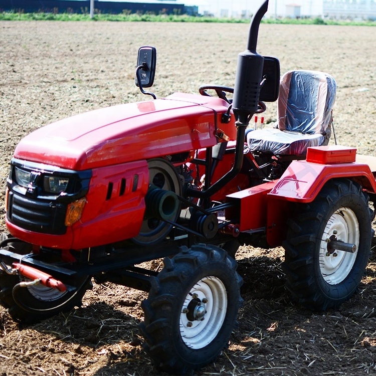 Cheap Farm small 12 hp 2wd compact tractor Mounted frond end loader with bucket for sale