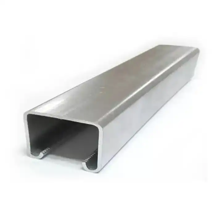 cold rolled galvanized Steel profiles perforated  steel channels price c-channel c section purlins