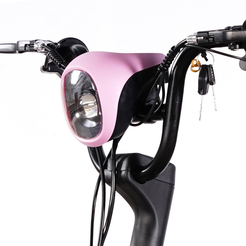 Hot Sale 48V 350W City Cheap Pink Color Electric Bicycle Mini Ebike Non-Foldable Bicycle