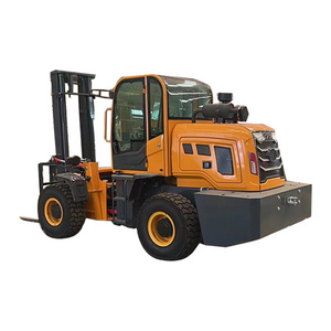 Laigong factory 4Ton rear articulated all rough terrain forklift 4wd Four Wheel Loader LG40R Rated load 4000kg off-road forklift