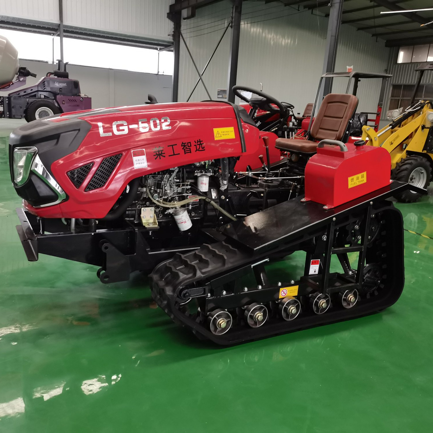 small agriculture grain crawler tractor combo  with backhoe hot sale 70hp engine