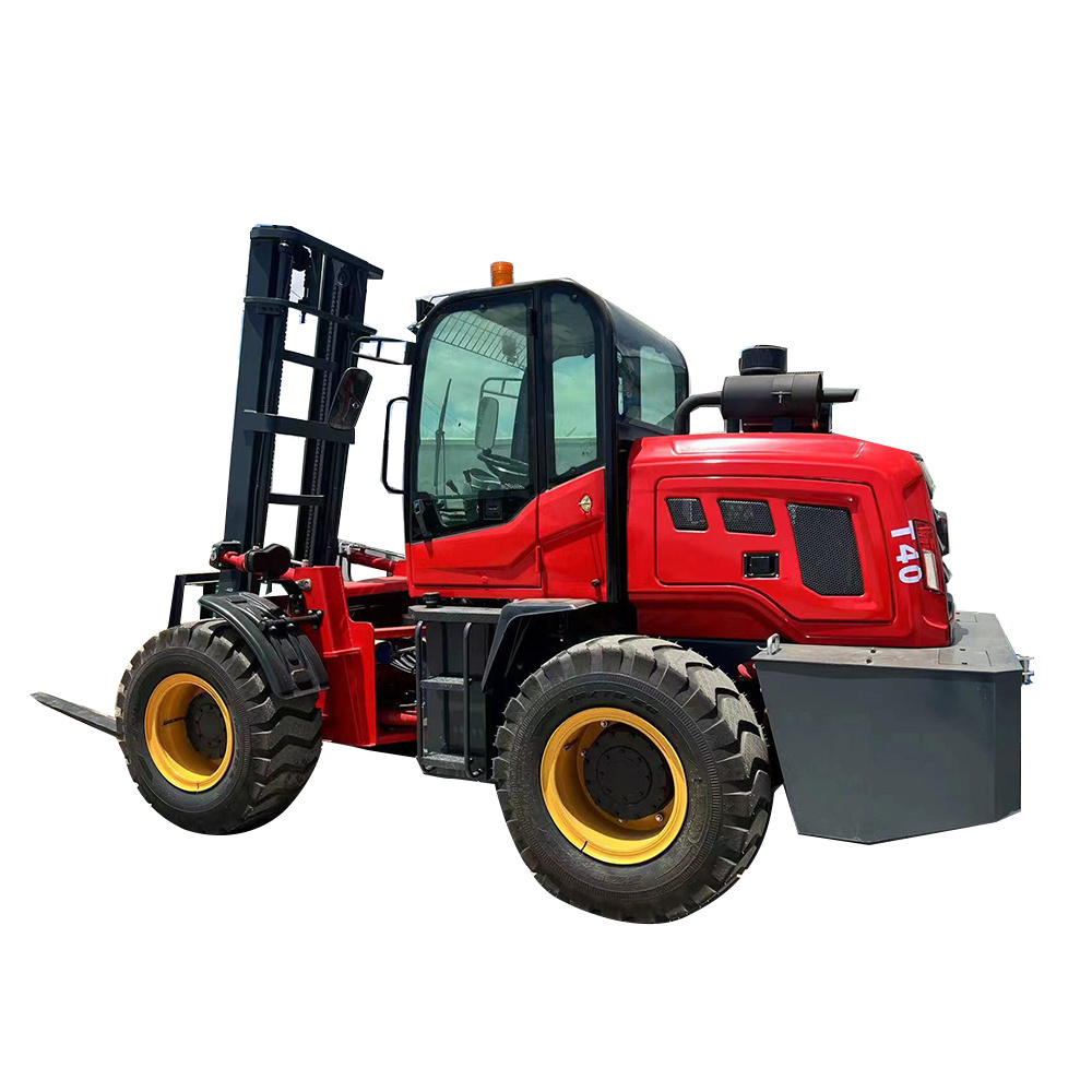 LAIGONG LG35F Diesel All Off Road Rough Terrain Forklift Crosscountry Forklift for China 4 Ton 4000 Kg 4x4 2wd 4wd Diesel Engine