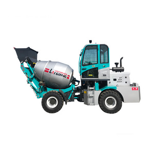 Small Self Loading Concrete Mixer Truck with 1.5 Cubic Meters Capacity Concrete Pump Diesel Engine Concrete Mixer Engine H15