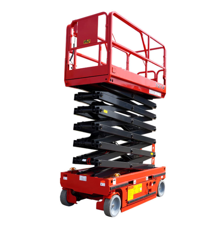 Laigong Lg1214 Ex-A14S 14M Auxiliary Drive 24V 450Kg Electric Work Platform Lifts/Scissor Wheelchair Lift