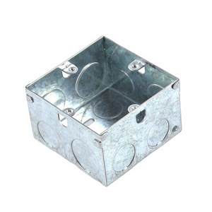 Wholesale British Galvanized Steel Switch Socket Wall Box Electrical Metal Junction Switch Box