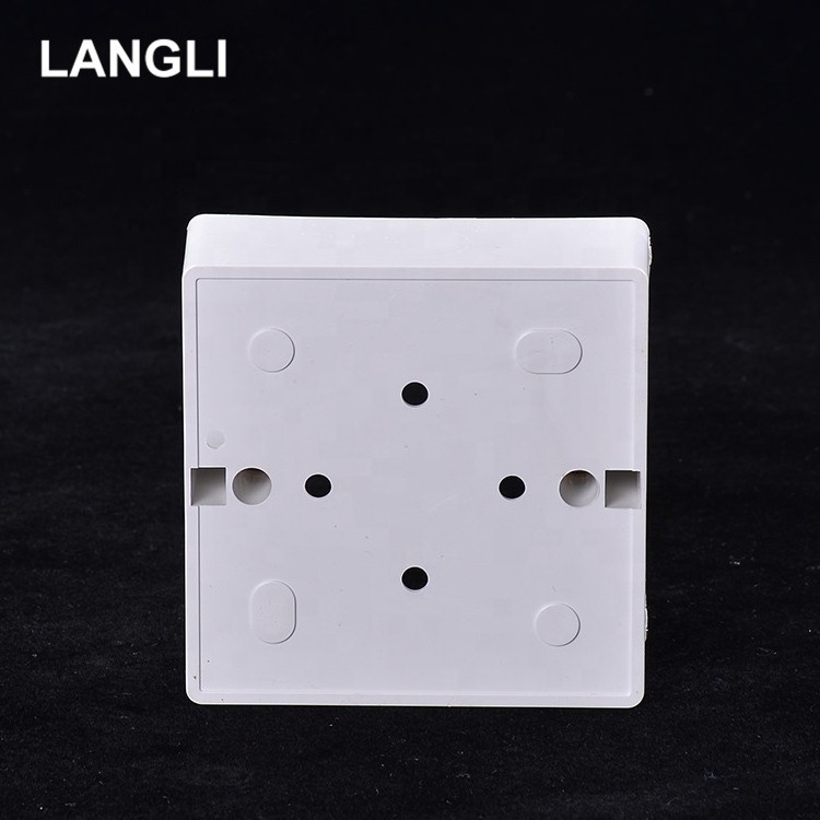 2022 hot sale 3x3 pvc junction box Wholesale Electrical 1 gang and 2 gang flush  Pvc Switch Box For Electrical Installation