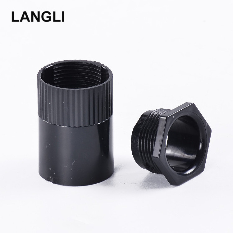 Custom PVC Flexible Conduit Adaptor Plastic Conduit Male Bush 20mm 25mm PVC Male Adaptor