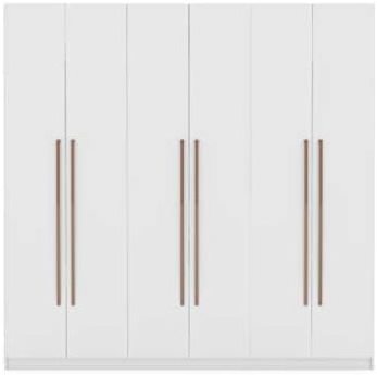 Modern freestanding wardrobe, white minimalist cheap cabinet bedroom locker