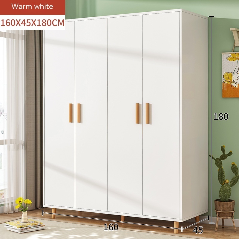 Factory wholesale economy bedroom small apartment storage wardrobe assembly storage cabinet simple hanging clothes locker