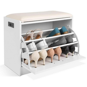 2022Modern Organiser Shoe Rack Cupboard Furniture Shoe Storage Cabinet with Bench for Small Home