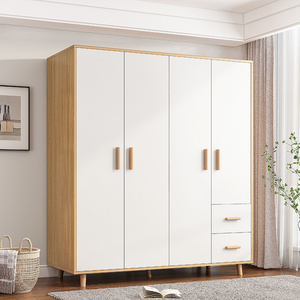 Factory wholesale economy bedroom small apartment storage wardrobe assembly storage cabinet simple hanging clothes locker