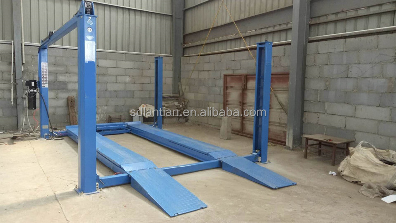 four posts car lift/ alignment machine alignment car lift/ hydraulic lifting jack for bridge