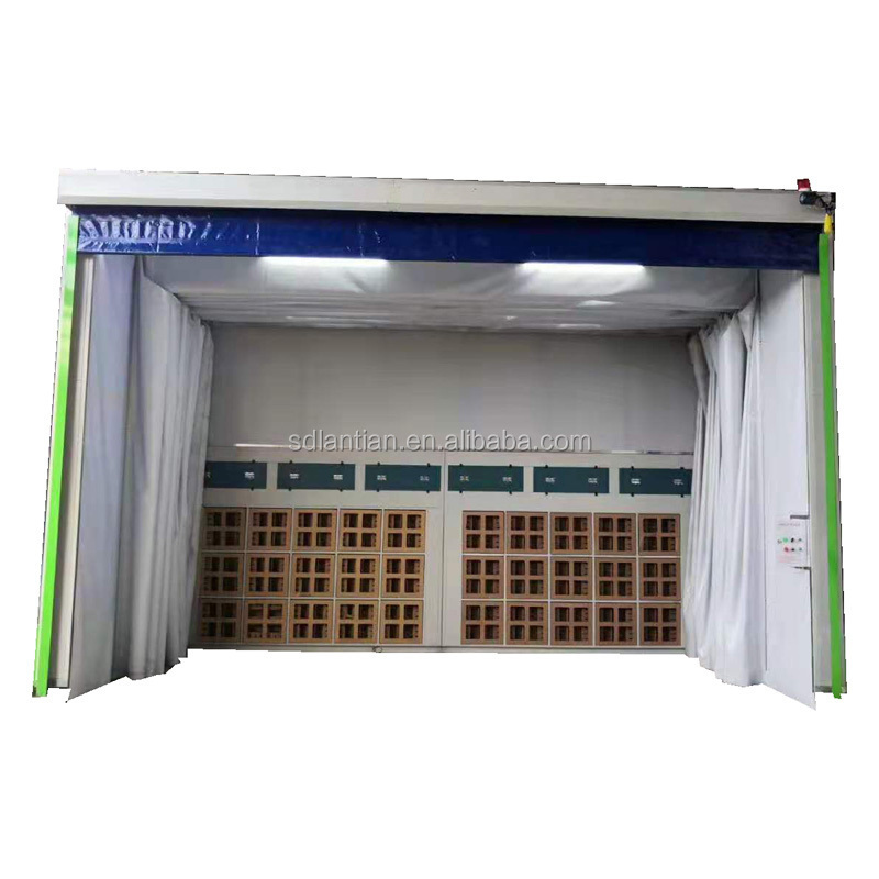 Retractable removable paint spray booth CE approved outdoor paint booth with water curtain