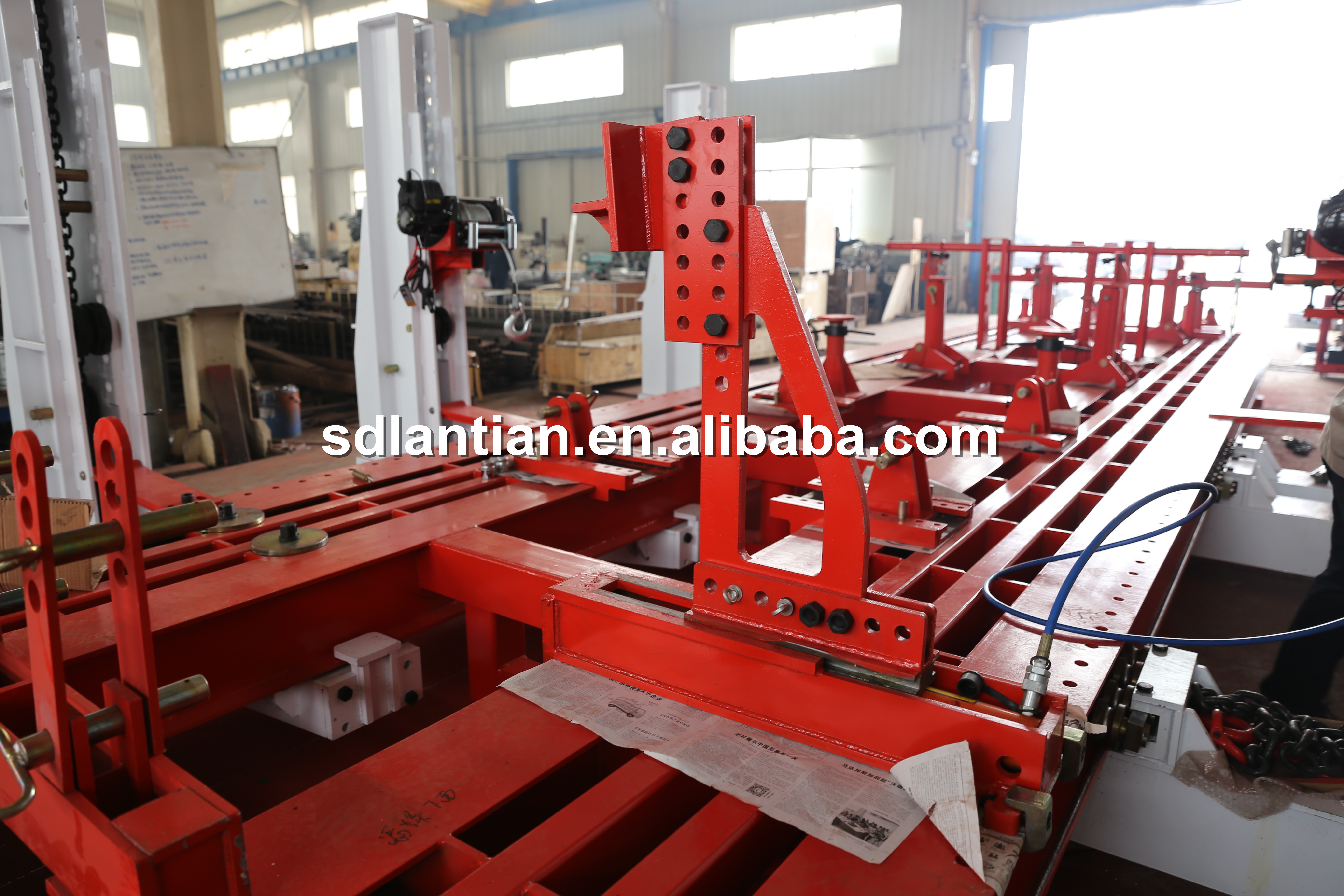 hydraulic cylinder repair bench/chassis straightening bench/truck frame machine