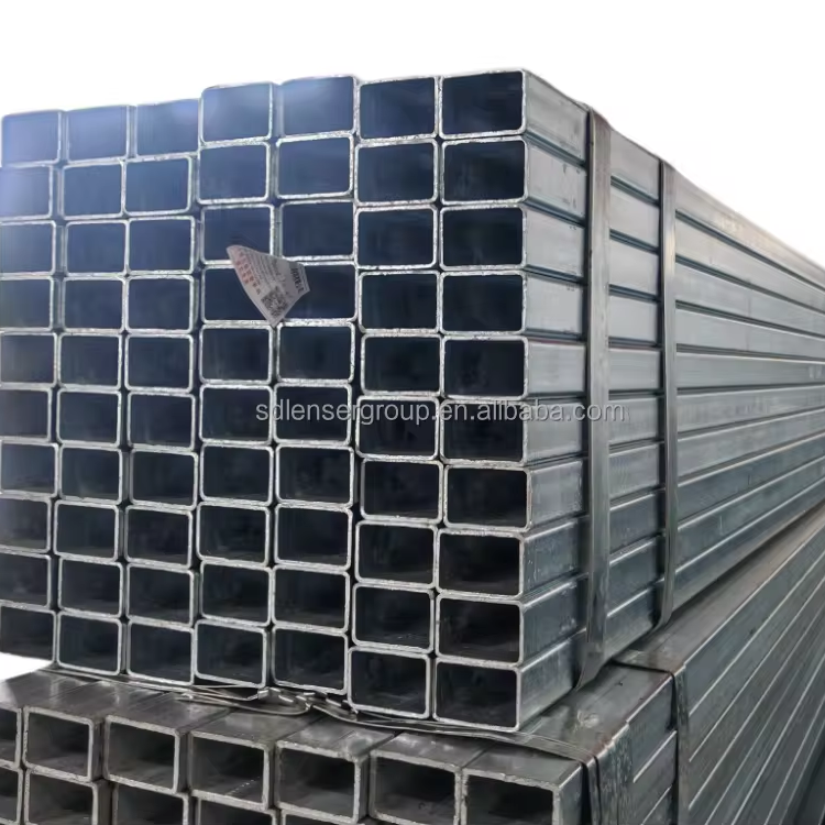 High Quality Galvanized Square Rectangular Steel Pipes Tubes Hot Rolled ERW Technique Welded Structure Pipe API Certificate