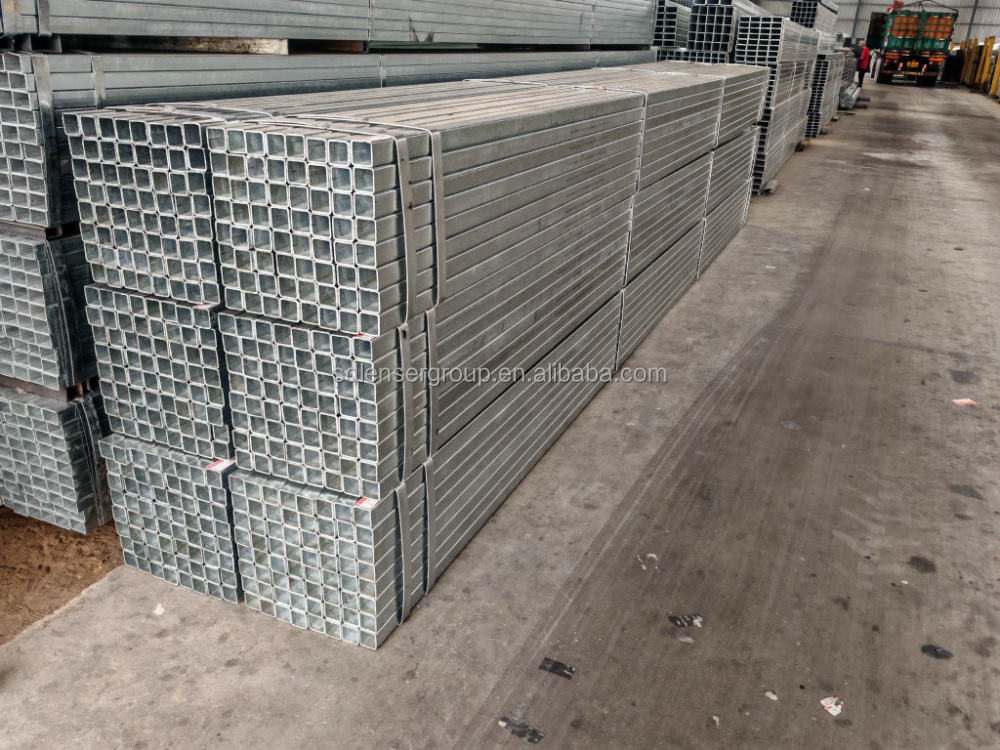 High Quality Galvanized Square Rectangular Steel Pipes Tubes Hot Rolled ERW Technique Welded Structure Pipe API Certificate