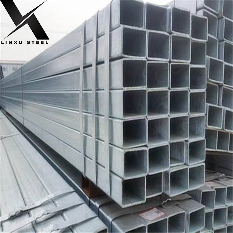 High Quality Galvanized Square Rectangular Steel Pipes Tubes Hot Rolled ERW Technique Welded Structure Pipe API Certificate