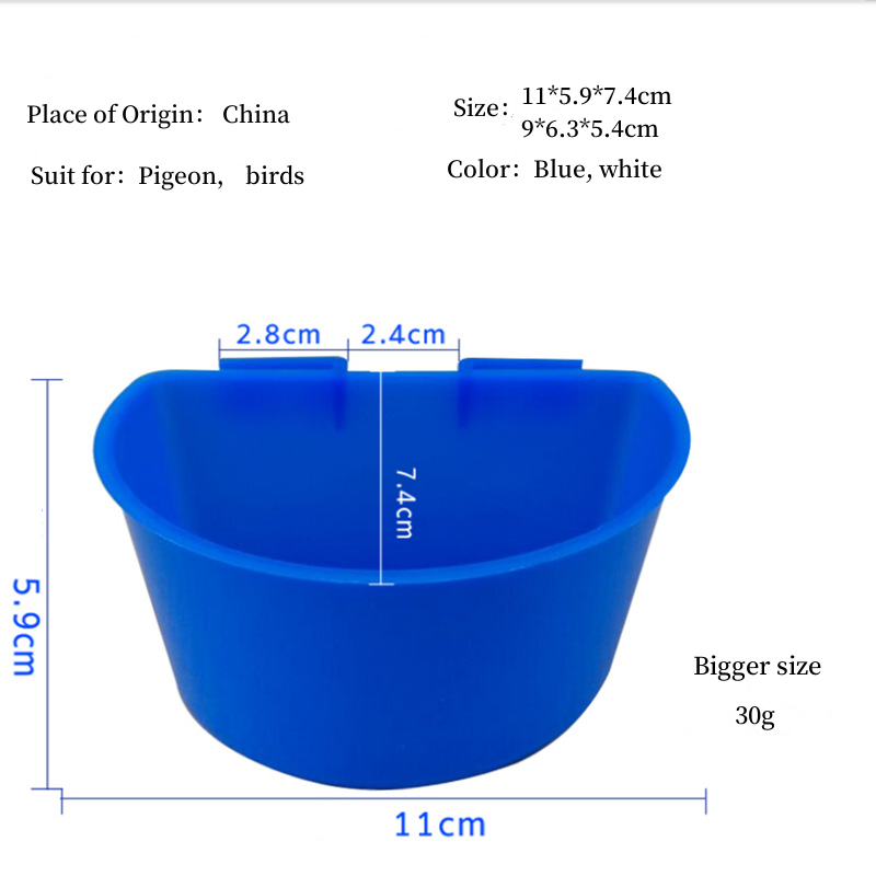 Factory supply Crescent Suspended pigeon water drinker for Pet Pigeon Bird Food Feeder and Water Dispenser Drinker