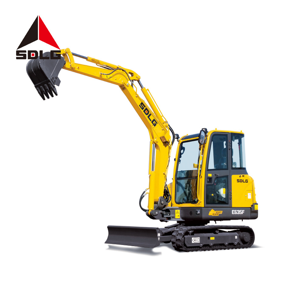 SDLG E635F Chinese small 2t digger bagger escavatore excavadora hydraulic crawler mini excavator 3 ton with swing boom