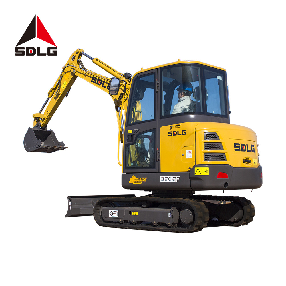 SDLG E635F Chinese small 2t digger bagger escavatore excavadora hydraulic crawler mini excavator 3 ton with swing boom