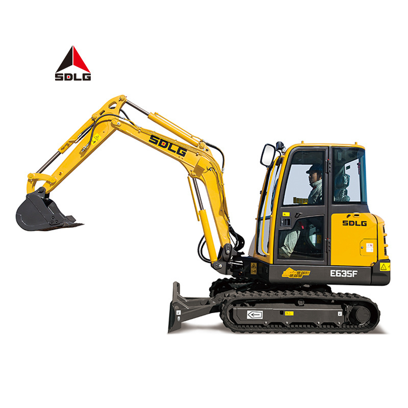 SDLG E635F Chinese small 2t digger bagger escavatore excavadora hydraulic crawler mini excavator 3 ton with swing boom