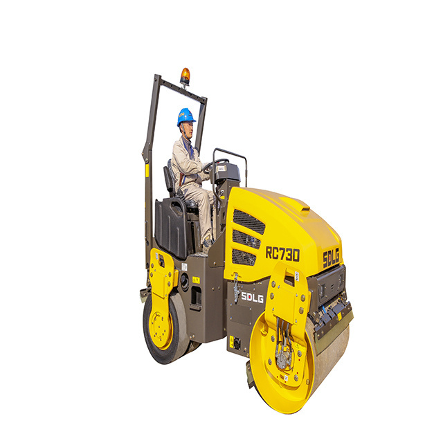 SDLG RC730 walk behind road roller mini compactor tandem road roller 3 ton for sale