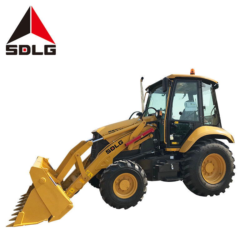 SDLG B877F 70KW farm machinery towable small excavator mini backhoe tractor with loader and backhoe