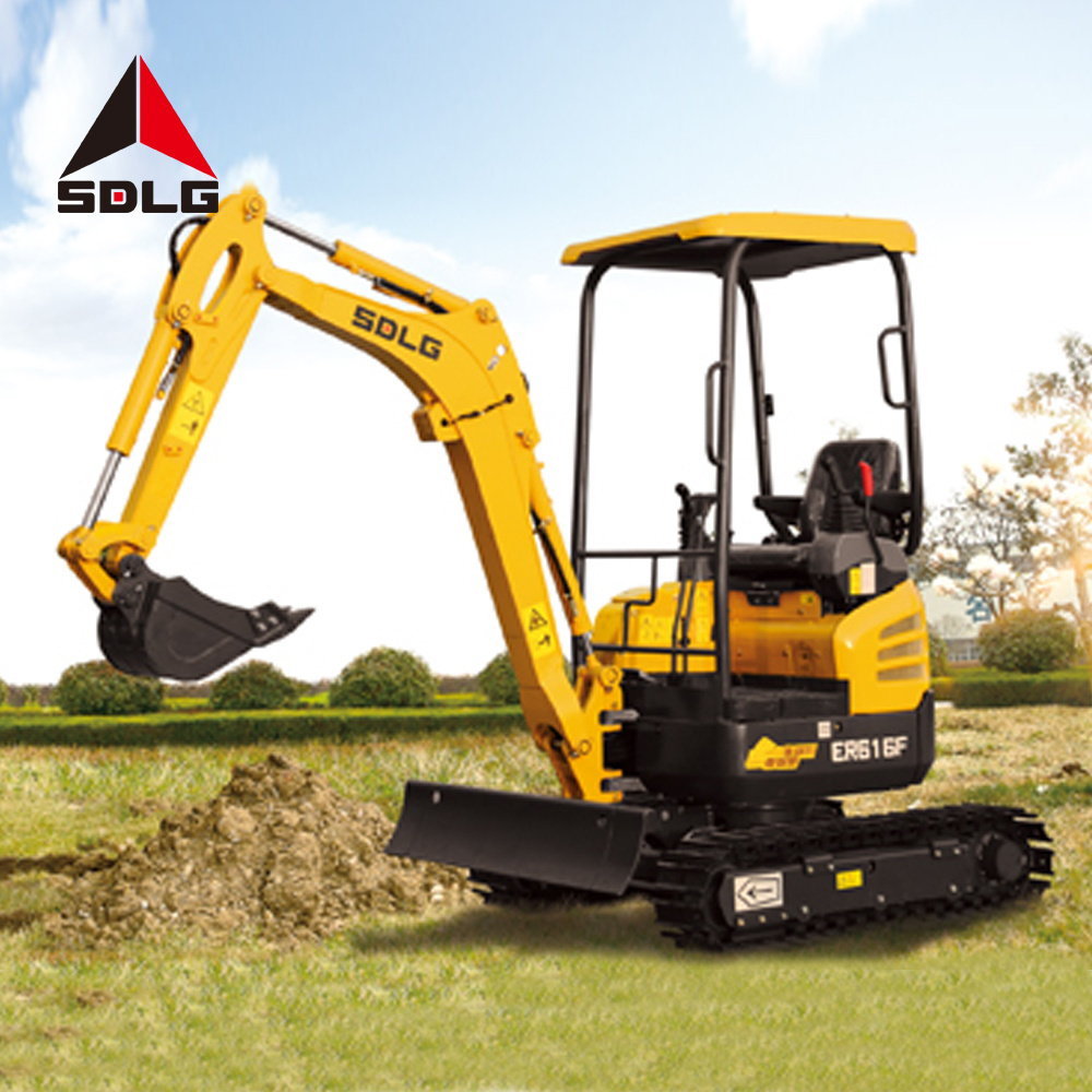 SDLG ER616F high quality compact small digger 1.6ton mini hydraulic pump excavator for sale