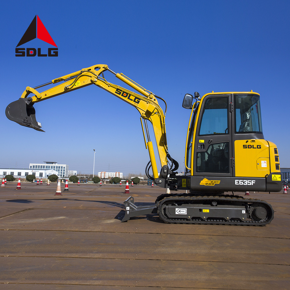 SDLG E635F excavator machine Chinese small hydraulic crawler digger 3.5ton excavator machine for sale