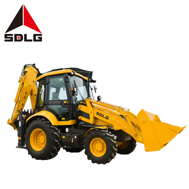 SDLG B877F small mini backhoe loader 4x4 compact tractor with front end loader and backhoe for sale