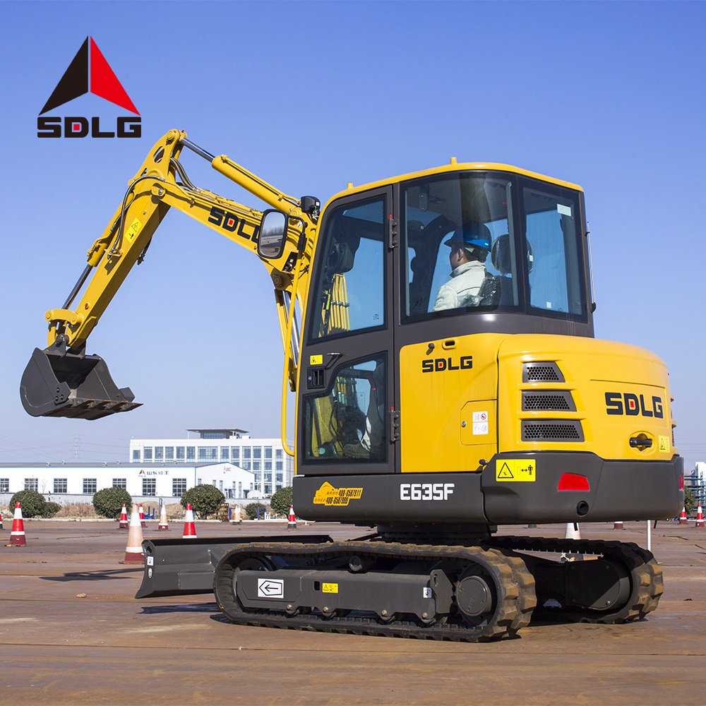 SDLG E635F excavator machine Chinese small hydraulic crawler digger 3.5ton excavator machine for sale