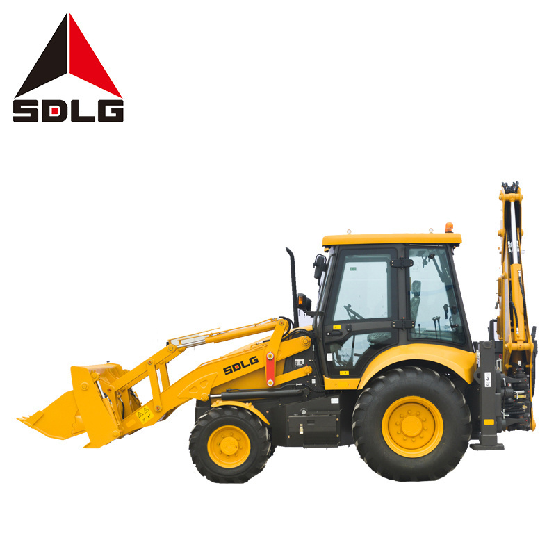 SDLG B877F small mini backhoe loader 4x4 compact tractor with front end loader and backhoe for sale