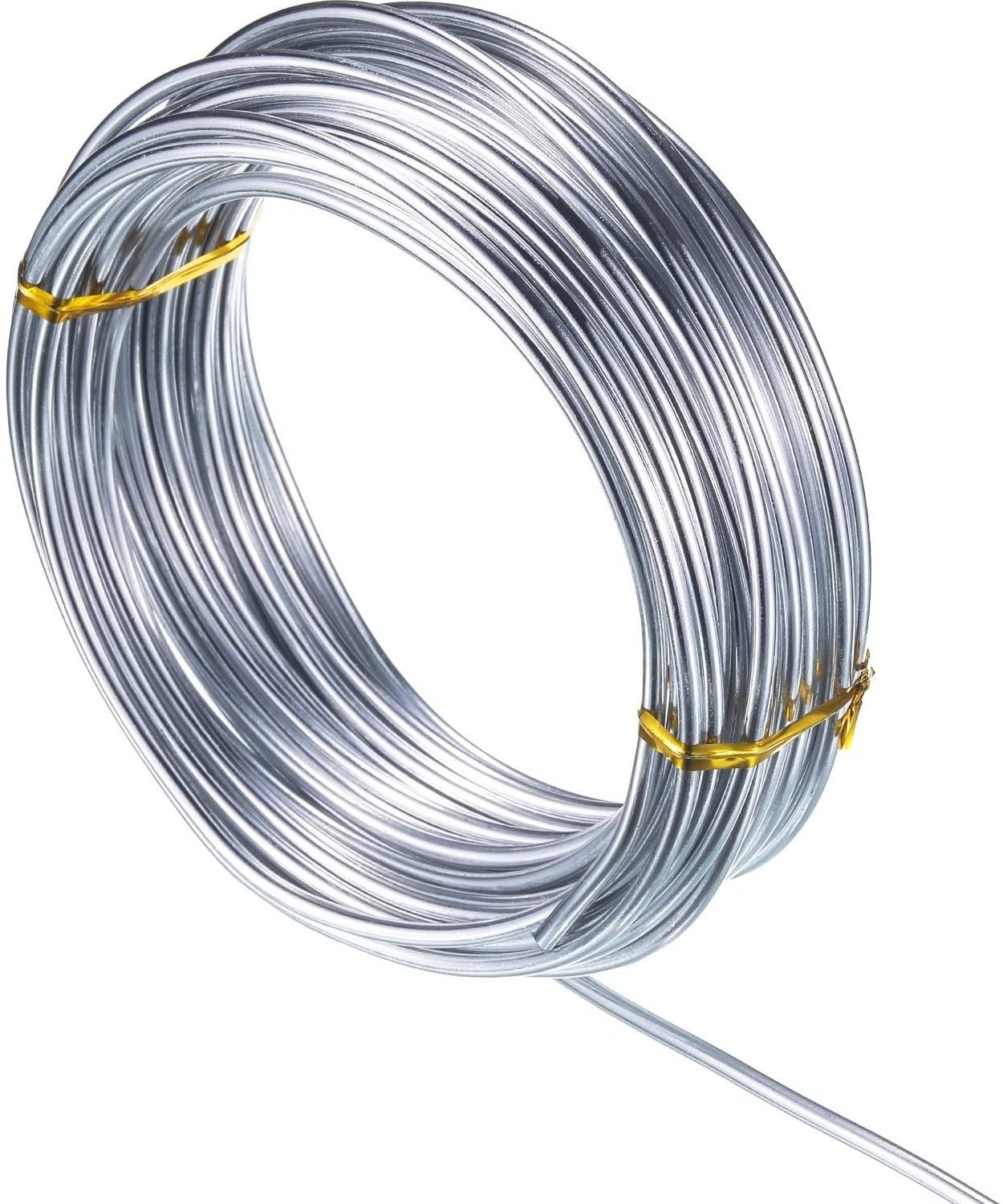 Factory Wholesale High Grade Soft Bonsai Training Aluminum Wire Colorful Aluminum Wire 0.6mm Diameter Anodize Brown