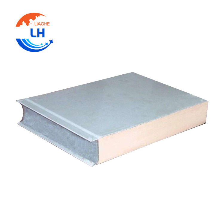 High density 80/100/120 kg decorative insulated proof wall panels fire rated sandwich pane prefabricated house panel