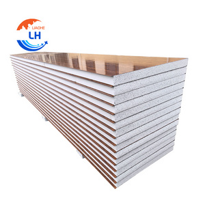 High quality 50mm 75mm 150mm Hard Polyurethane Foam pu sandwich panel for Exterior Wall Decoration