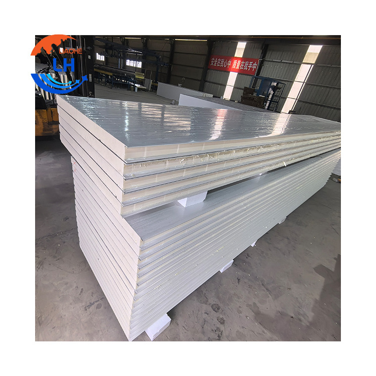 High quality 50mm 75mm 150mm Hard Polyurethane Foam pu sandwich panel for Exterior Wall Decoration