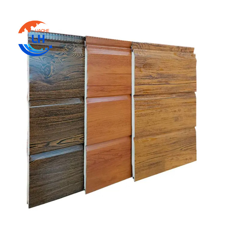 Hot sell exterior wall insulated siding wall panels 16mm aluminum wall roof house eps pu Sandwich Panels