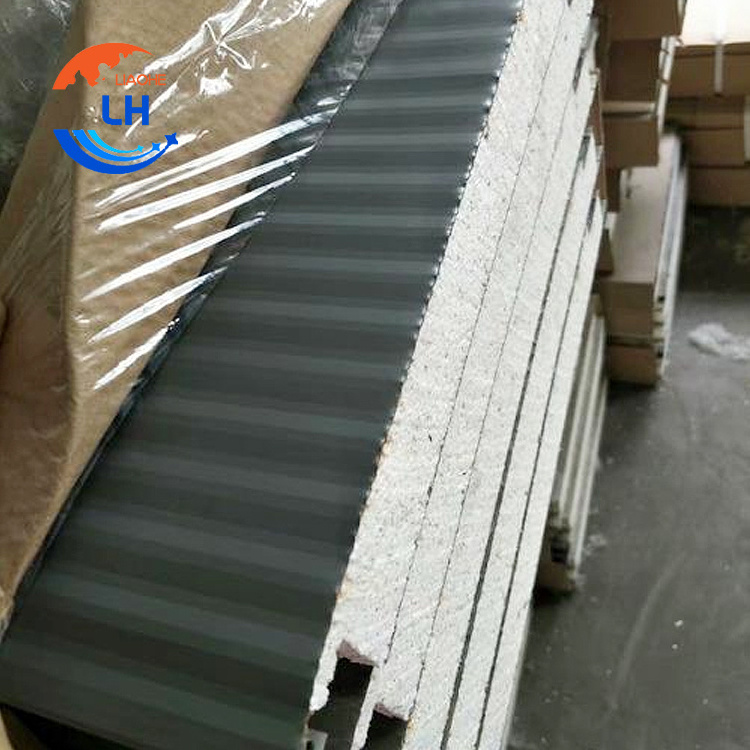 10m long 75mm 100mm thickness black color both sides PIR PUR Polyurethane Sandwich Panel