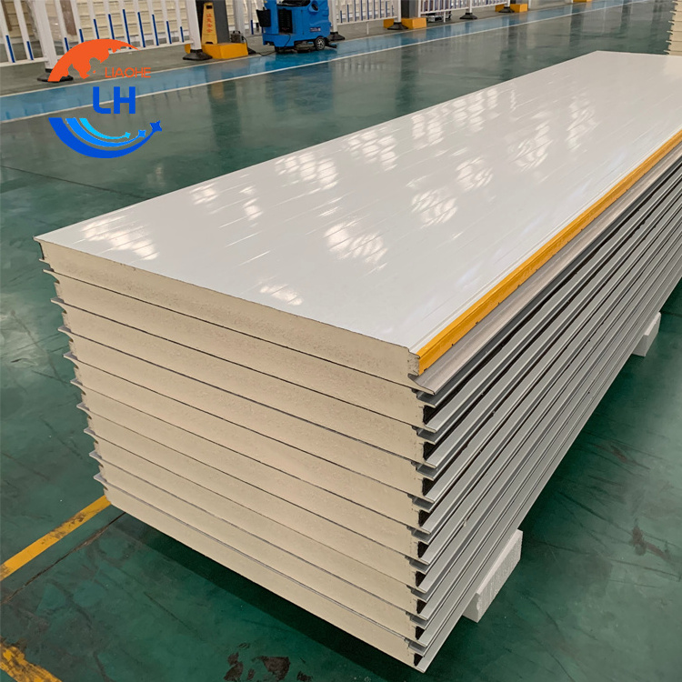 Top quality wall panel sheets exterior rock wool eps pu 50mm sandwich panel