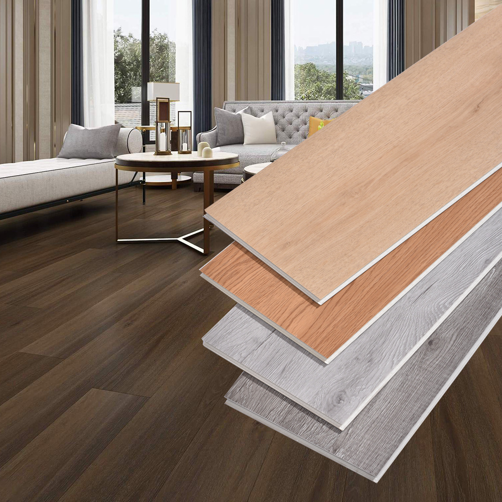 Manufacturer Luxury Wood Look Sheet LVP Flooring Vinyl Plank Peel and Stick Plastic Floor Tiles Waterproof PVC Floor Tiles