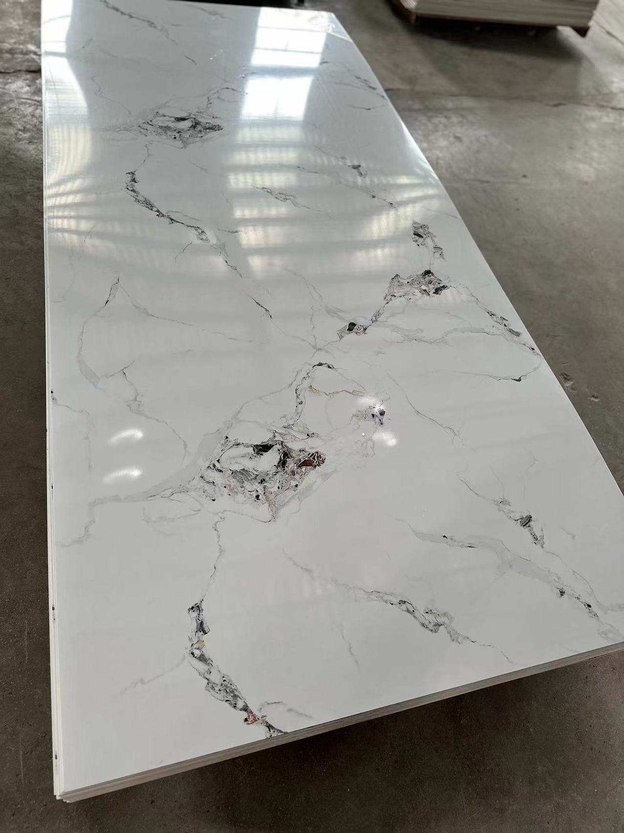 1220x2440mm 4x8 Uv Pvc Marble Sheet Pvc Wall Panel Embossed Pvc Sheets For Wall Decoration