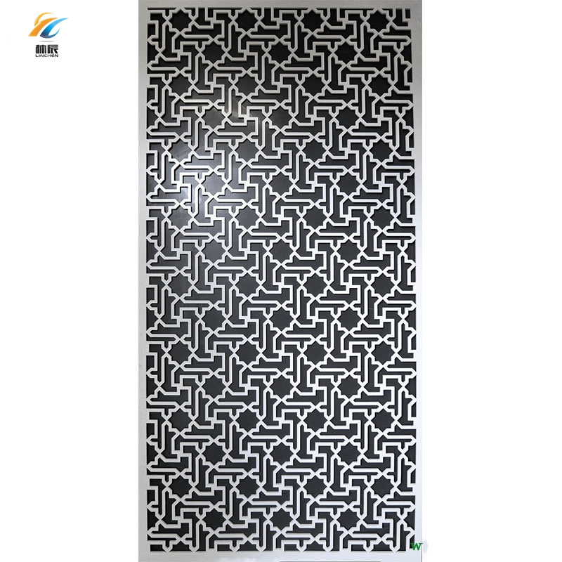 Indoor Room Divider Outdoor CNC WPC Garden Decorative Screen