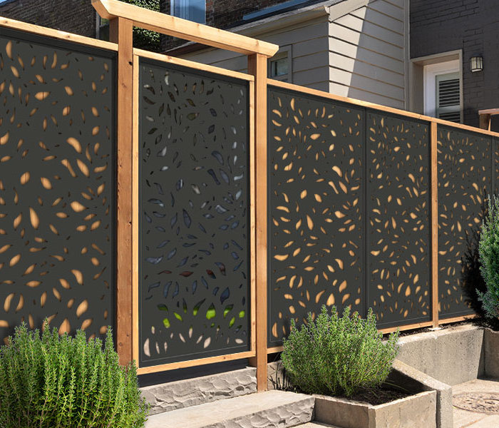 2020 new products Recycled materials Plastic wood composites WPC garden fence for house decoration