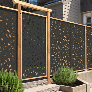 2020 new products Recycled materials Plastic wood composites WPC garden fence for house decoration