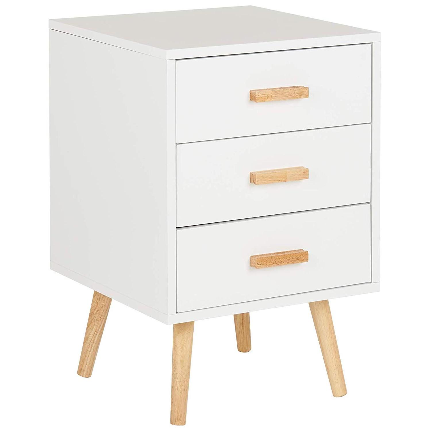 Nordic Charger Set 2 Cheap Bedside Table Melamine Oak Locking Solid Wood Modern Dresser Large White Nightstand With 3 Drawer