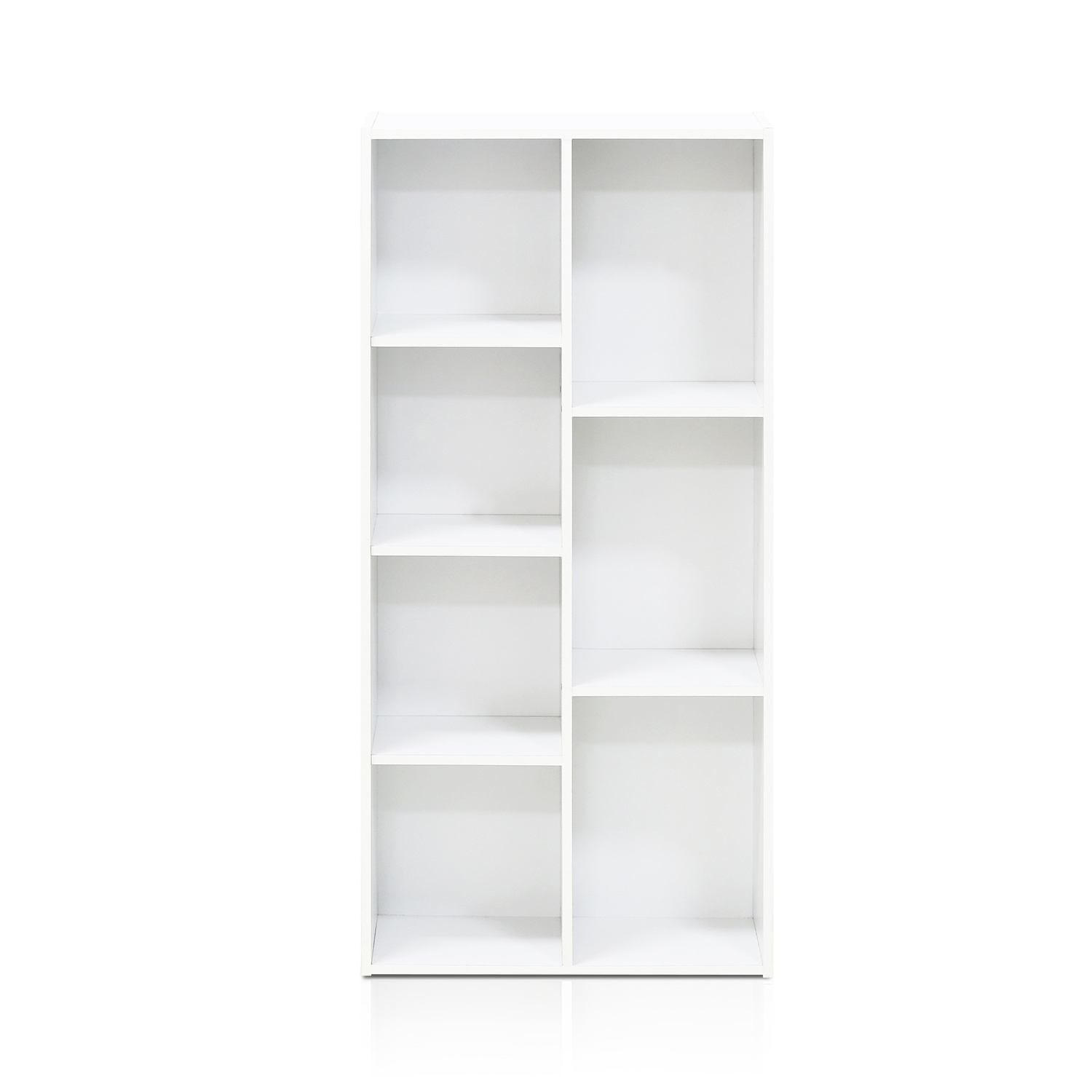 Used Library 9 Cube Storage Display Open Narrow Book Shelves Wooden Kid Bookshelf Cabinet White Book Cases Bookcase Furniture