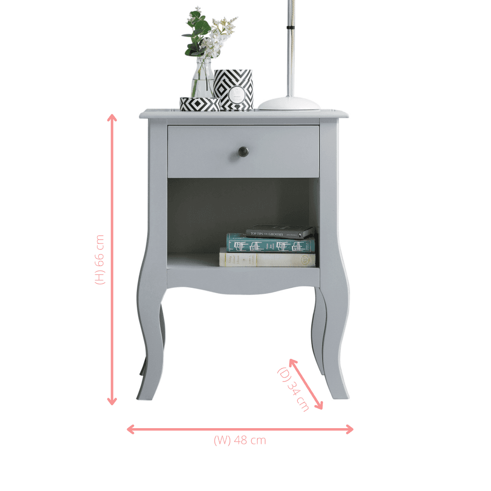 Luxury Minimalist Mini Mdf Living Room Bedside Table Locking Solid Wood Leg Bedroom Led Grey Hotel High Gloss Night Stand Kids