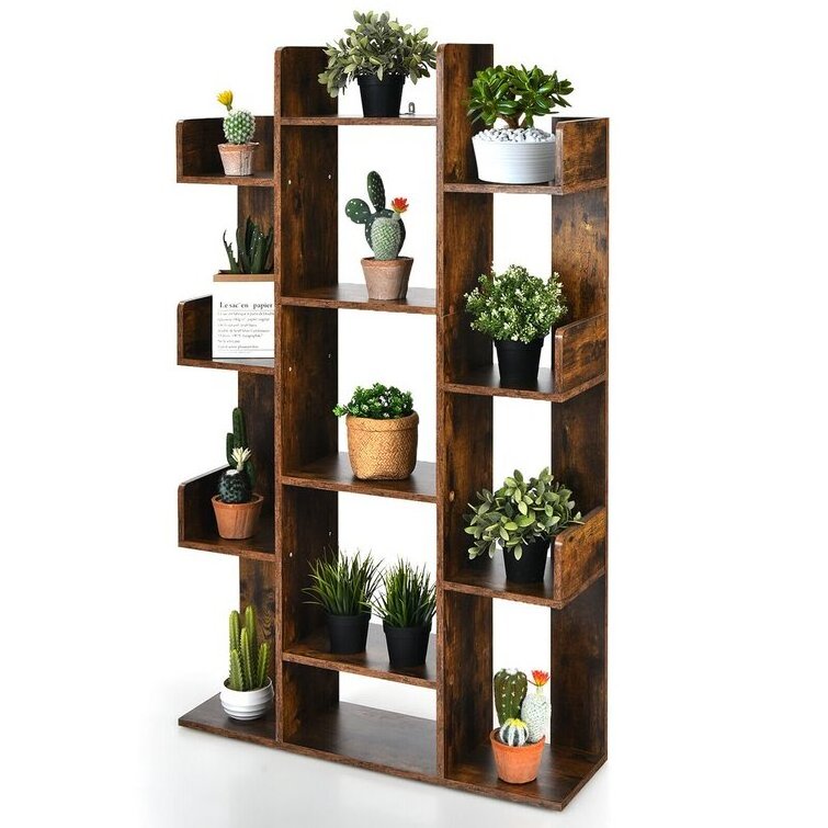 New Nordic Industrial Cactus Gold Black Plywood Book Shelf French Living Room Library Child Bookshelf Home Bookcase For Kids