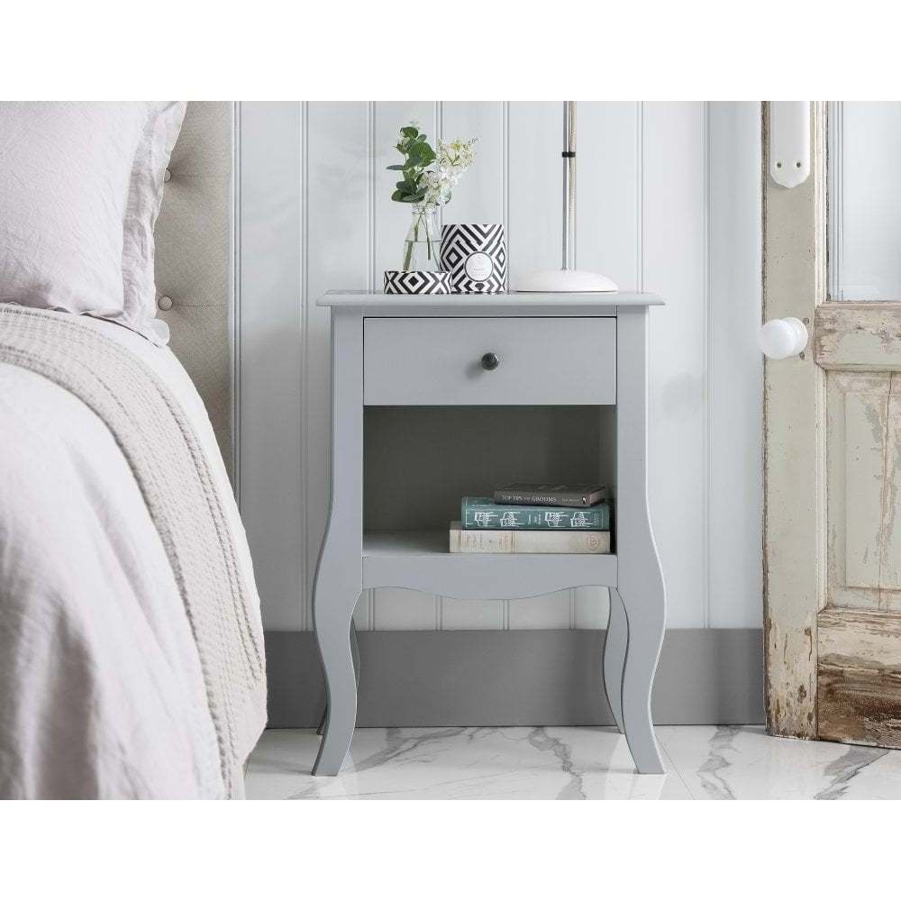 Luxury Minimalist Mini Mdf Living Room Bedside Table Locking Solid Wood Leg Bedroom Led Grey Hotel High Gloss Night Stand Kids