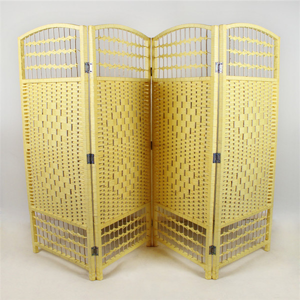 Movable Pink Paper Foldable Water Wall Screen Panels Room Divider